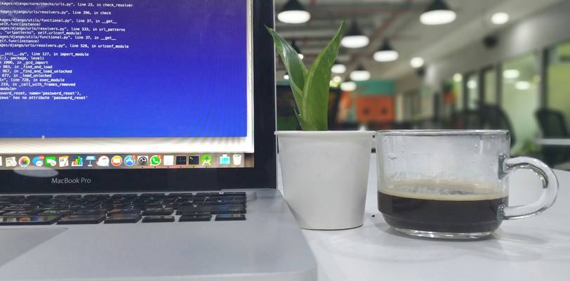 A modern workspace showing a laptop screen with code and text analysis results, symbolizing browser-based word counting and privacy-first online text tools